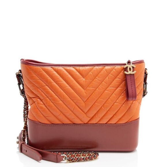 Chanel Handbags - Chanel Chevron Aged Calfskin Gabrielle Medium Hobo